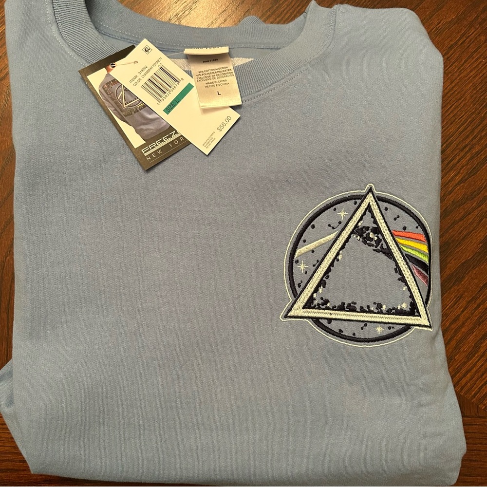 Pink Floyd Men’s Size Large Blue Sweatshirt 🆕
